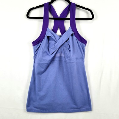 Athleta Tank Top Womens XL Jaya Purple Twist Front Racerback Yoga  Pilates