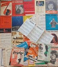 LOTTO Vecchi SPARTITI MUSICALI ANTICHI