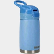 Nuby Busy Sipper 2-Stage Stainless Steel Cup - Silicone Spout - 10oz - BPA Free