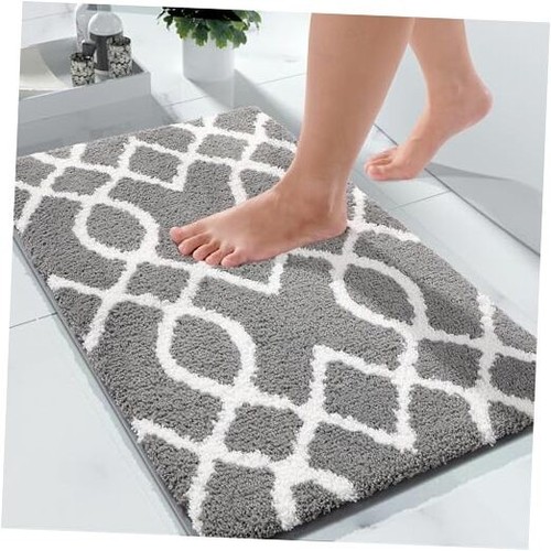 Bathroom Rugs 24 x 17 Inch, Super Soft Thick Plush Bath Mat, Non-Slip, Water