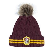 Harry Potter Beanie Mit Pom-Pom - Gryffindor