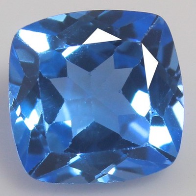 Natürlicher 5,45 ct zertifizierter brasilianischer blauer Aquamarin 10 x 10 m...