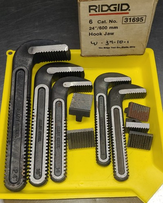 #ad #ad Lot 5x Ridgid Replacement Pipe Wrench Hook Jaw w Heal 2x 12quot; 14quot; 18quot; 24quot; $89.99