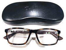 Ray Ban RB7056 2012 Tortoise Rectangle Eyeglasses 53-17 145 Case