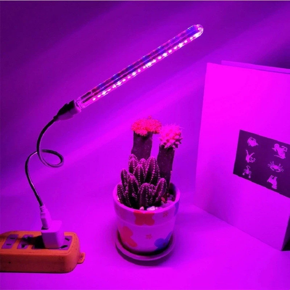 Full Spectrum Plant Lamp With Flexible Hose &ndash; Usb Indoor Green