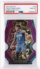 2022 PANINI SELECT PURPLE DIE-CUT #169 PAOLO BANCHERO 37/99 PSA 10