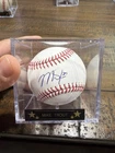 Mike Trout Signed Autographed OMLB Fanatics Authenticated Baseball/ UV Ball Cube