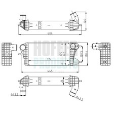 HOFFER Ladeluftkühler SUZUKI 1,0 1362052R40