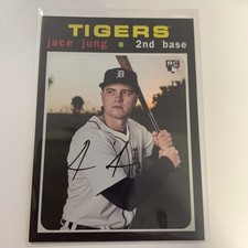 2025 MLB Topps Heritage – 25th Anniversary Jace Jung #H25-20 Holo Rookie Tigers