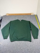 Vintage Fruit of the Loom Heavy Sweatshirt XL Green Blank Made in USA