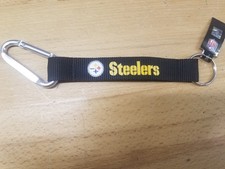 NFL PITTSBURGH STEELERS LANYARD W/ CARABINER - READ DETAILS BELOW