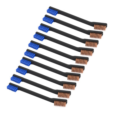 Gun Cleaning Brushes 10-Pack Double-Ended Multifunction Brass Nylon Bristle B...