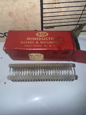 #ad New Old Bamp;W Miniductor Air Inductor Coil Ham Radio Project Electronic Part #6 $25.00