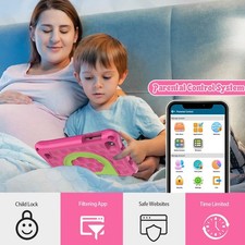 Tablette Incassable Enfant 7" Wifi Android 13 — Controle Parental 32Go Rose