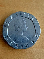 GB UK 1983 Twenty Pence Queen Elizabeth II Coin  Free Shipping!