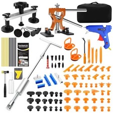 Professional Paintless Dent Repair Kit,Dent Puller Kit with Golden PDR tools-A1