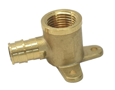 Uponor 1/2'' ProPEX x 1/2'' FIP Drop Ear Elbow Lead Free Brass Adapter 90° PPDE050
