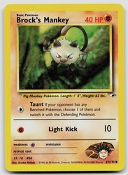 Brock's Mankey 67/132 Gym Heroes Common Unlimited