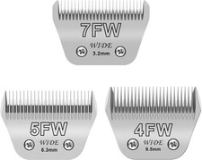 3Pack Dog Grooming Wide Blade,Detachable Pet Dog Grooming Blades,Compatible with
