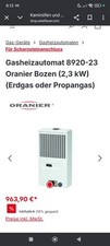 Gasheizautomat 8920-23 Oranier Bozen (2,3 kW) (Erdgas oder Propangas) mit abgasü