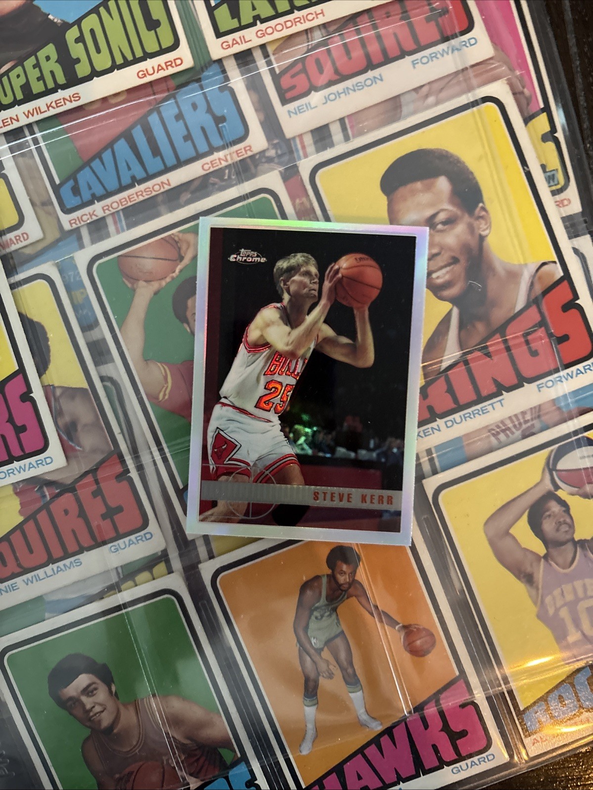 1997-98 Topps Chrome Steve Kerr #80 Refractor