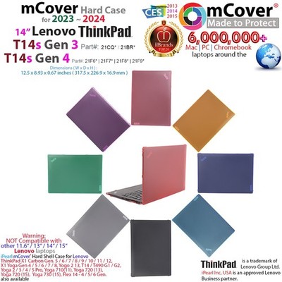 NEW mCover  Case for 14'' Lenovo ThinkPad T14s Slim Gen 3 4 Window PC Computer