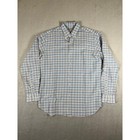 Peter Millar Herren Crown Crafted Leinen Baumwolle Seide kariert Button Down Hemd Medium