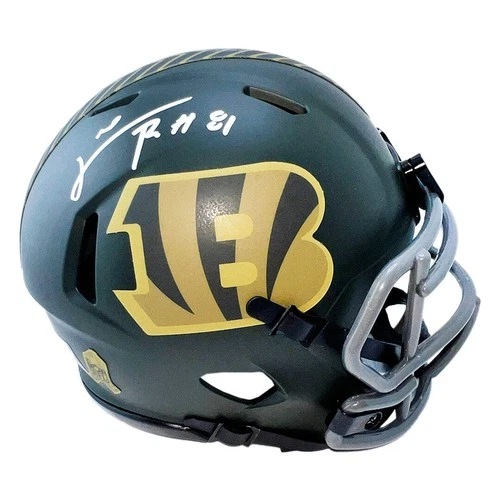 Carl Pickens Signed Cincinnati Bengals Salute 2025 Mini Football Helmet (JSA)