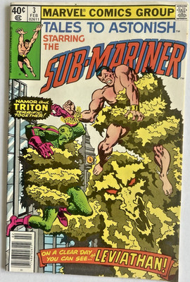 TALES TO ASTONISH #3 Marvel Bronze Age SUB-MARINER Leviathan 1979 Comic Book 6F