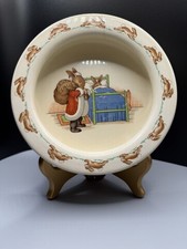 VTG Royal Doulton Bunnykin Bowl Bedtime Santa Bunny - Bone China England