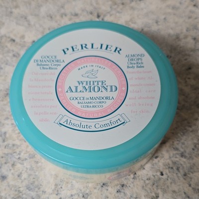  Perlier WHITE ALMOND Moisturizing Body Butter Cream 6.7 oz SEALED