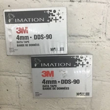 LOT OF 2 IMATION / 3M, 4mm DDS-90 Data Tape, New and Sealed