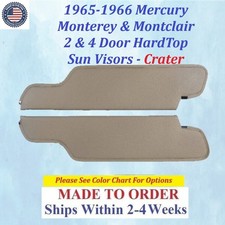 1965-1966 Mercury Monterey Montclair Hardtop Sunvisors Pair Lmr-svr-490 1965-1966 Mercury Monterey Montclair Hardtop Sunvisors Pair Lmr-svr-490