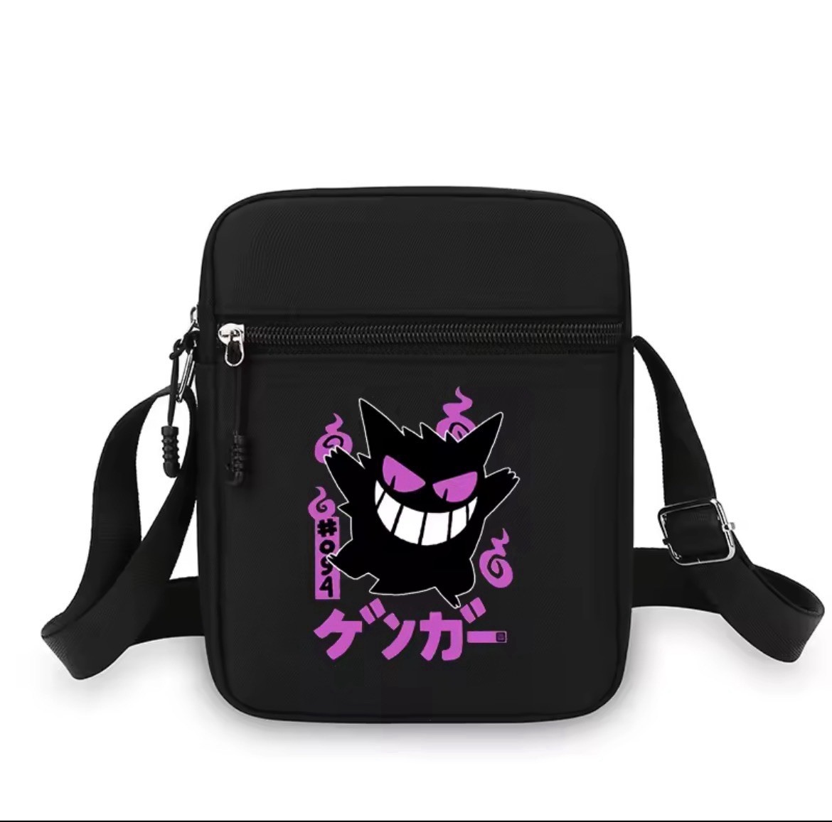 Pokemon Gengar Mini Nylon Letra Mensajero Bolso Cartera Monedero Bolso de Hombro
