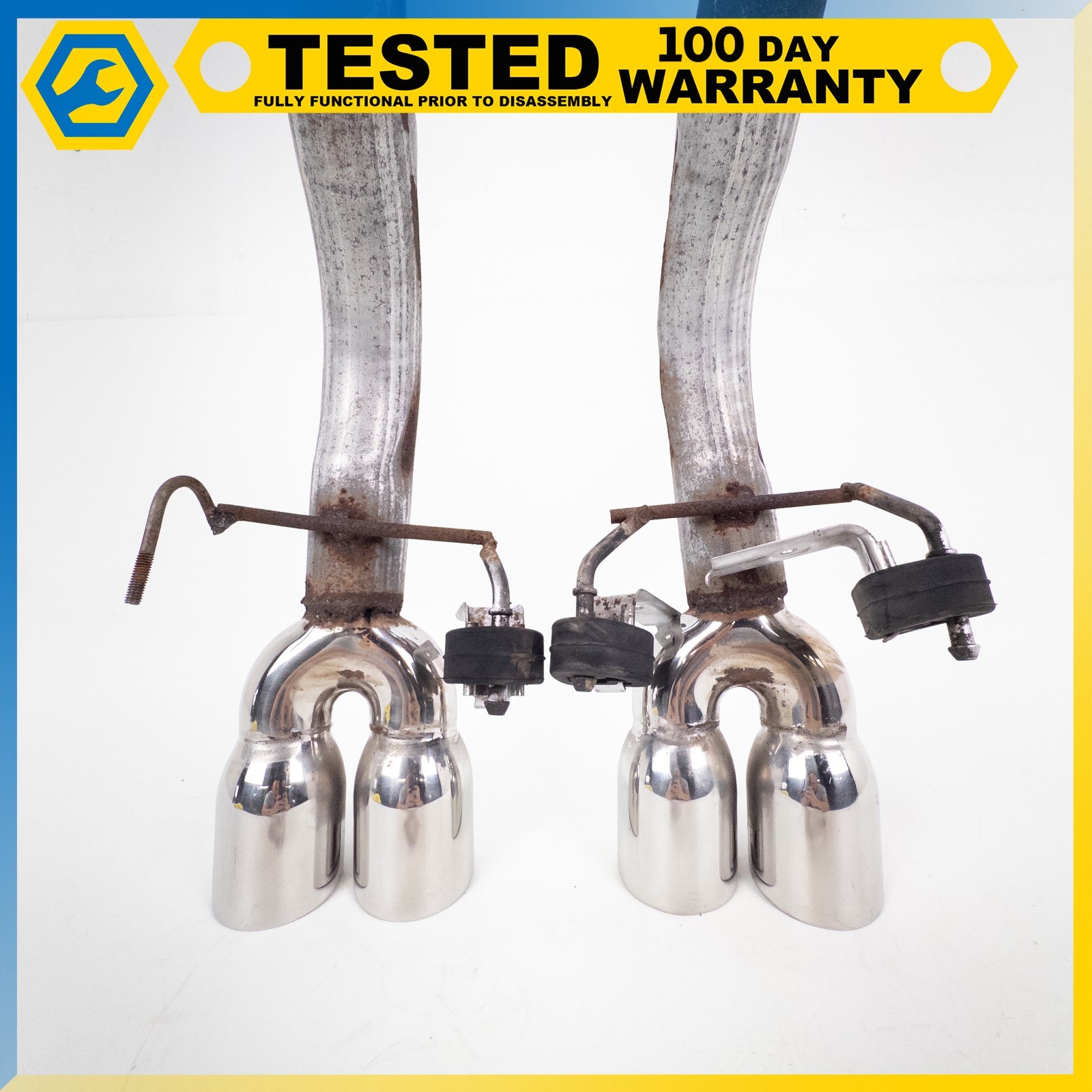 05-13 CHEVROLET CORVETTE C6 REAR EXHAUST MUFFLER ASSEMBLY TAIL PIPE OEM