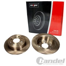 2X MAXGEAR BREMSSCHEBEIBEN 239mm VOLL HINTEN PASSEND FÜR HONDA ACCORD CITY