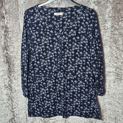 Sea Salt Penzance Kleid Gr. Navy Boot Print Courdoroy Taschen UK 10