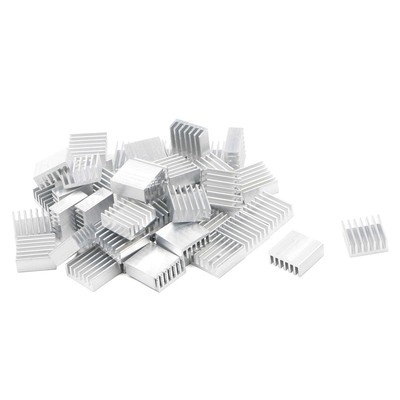 100pcs Mini Cooler Heatsink, 14x14x6mm Aluminum Heat Sink for Cooling VRM Ste...