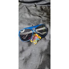 Kids Retro Sunglasses Blue White UV400 by Gear Polycarbonate