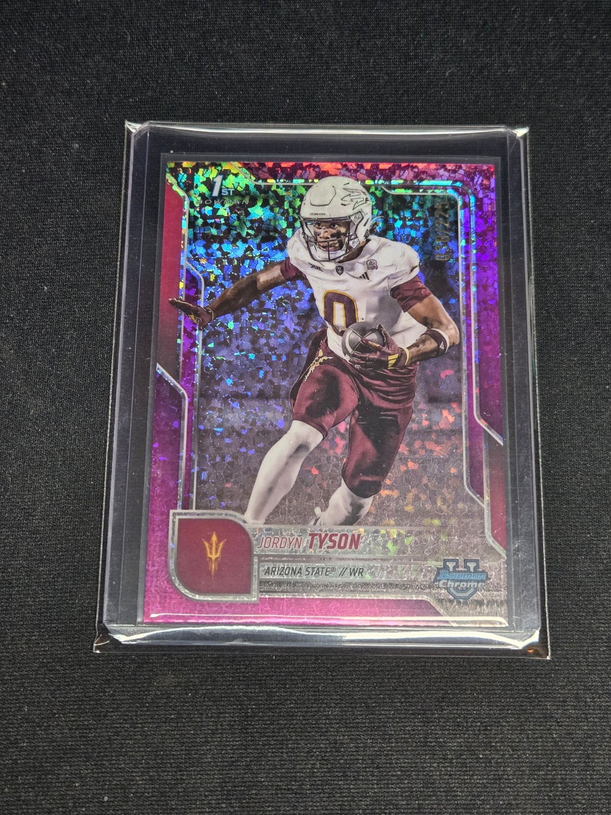 2025 Bowman U Chrome Football Fuchsia Mini Diamond 1st Jordyn Tyson /225 