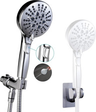 Handheld Shower Head with on off Switch&Built-In Power Spray,7-Setting High Pres
