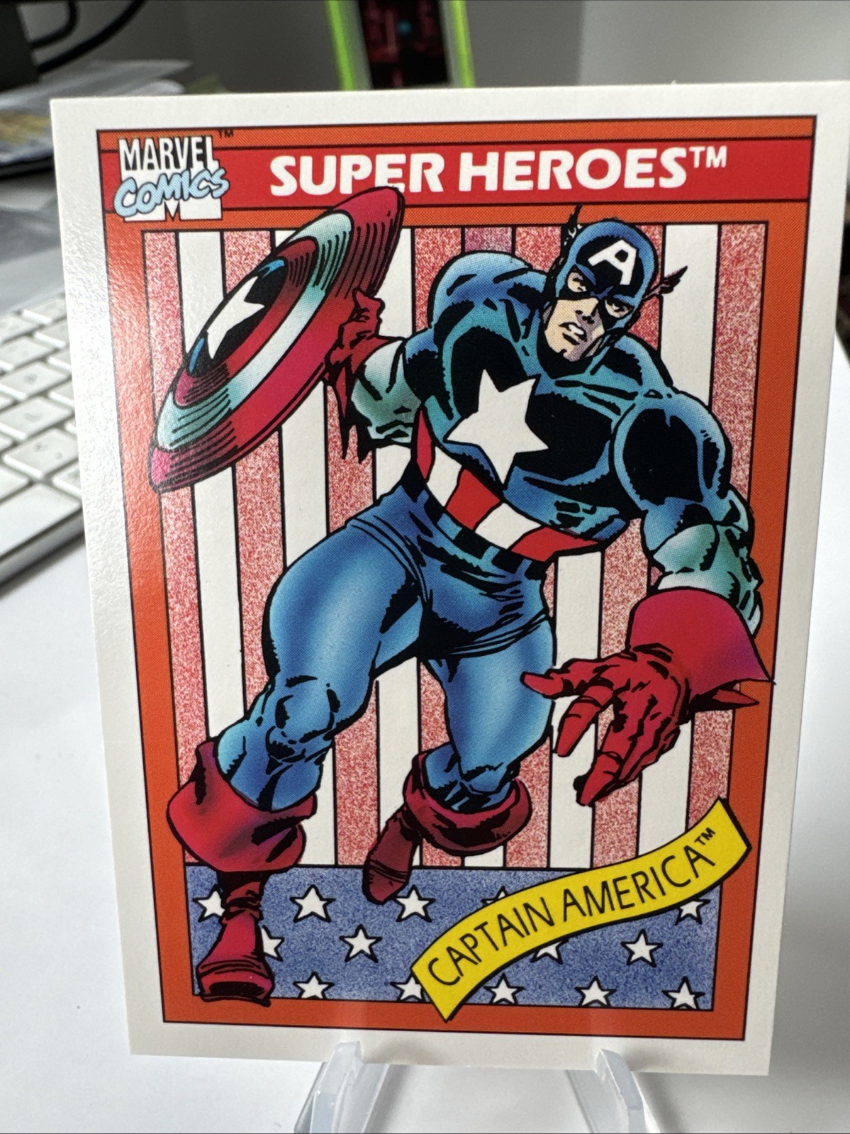 1990 Impel - Marvel Universe - Super Heroes - Captain America - #1