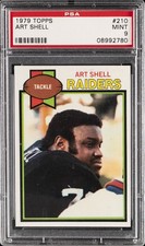 1979 TOPPS #210 ART SHELL PSA 9