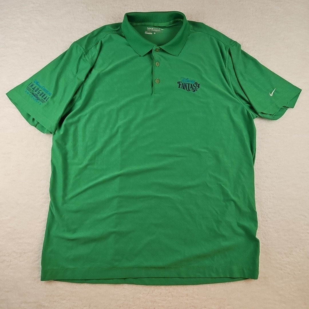 Nike Golf Mens XL Disney Cruise Line Polo Fantasy Inaugural
