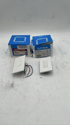 Lutron Vareo V-600-WH Dimmer Switch 120V 600W Preset White Lot of 2 New