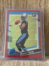 2023 Panini Donruss Optic Football #213 Bryce Young Red Mojo SSP Rated Rookie RC