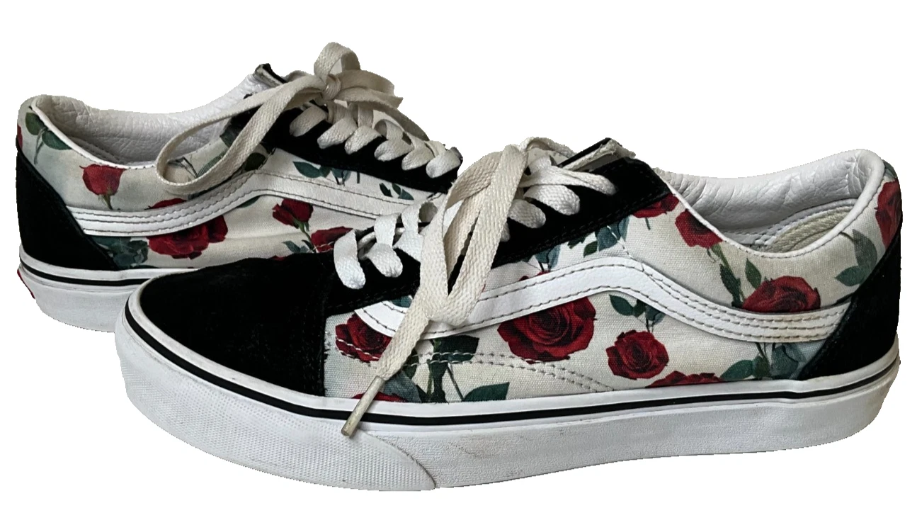 Scarpe Vans Oldol Skool Roses skatee scarpeve sporti casua ross n Waglia tag 9 M 0