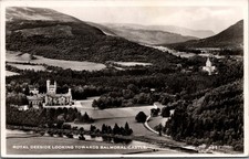Vintage Postcard - Royal Deeside, Balmoral Castle, Church, Abbey, Mountains
