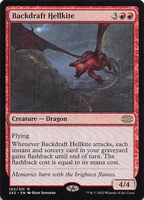 Backdraft Hellkite 103 Rare Double Masters 2022 Magic: The Gathering LP