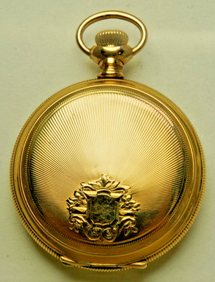 1902 ELGIN NATIONAL CO USA 14K GOLD FILLED FULL HUNTER MINIATURE
